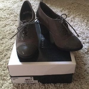 Karen Scott suede/patent heels